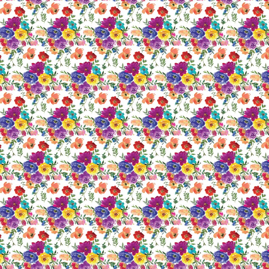 Bold Watercolor Floral Pattern Acrylic Sheets - CMB Pattern Acrylic